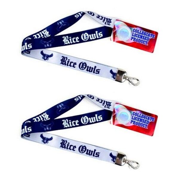 Rice Owls NCAA Ombre Lanyard 2 Pack - Picture 3 of 3